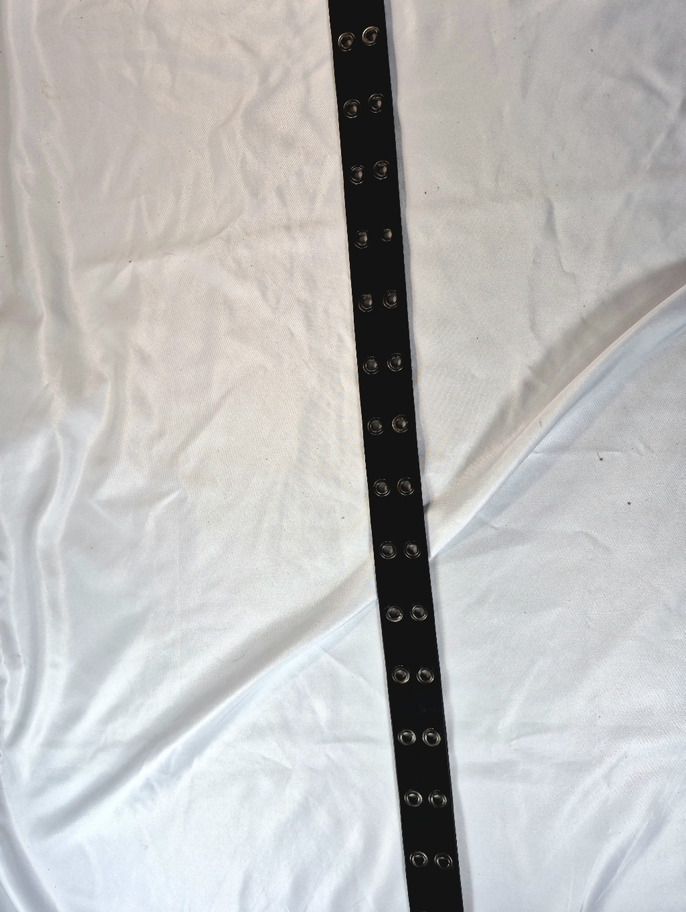 NWOT Black Double Grommet Belt Alternative Punk Grunge Moto Biker Y2k Unisex - Picture 12 of 13